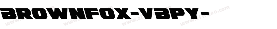 BrownFox-vBpy字体转换