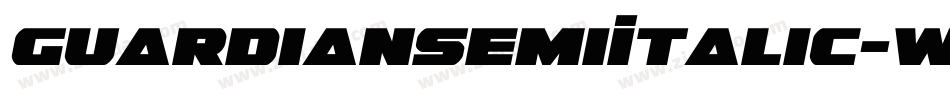 GuardianSemiItalic-w1wmx字体转换