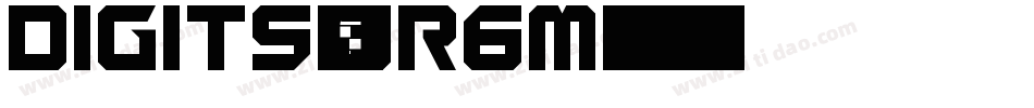 Digits-JR6M字体转换