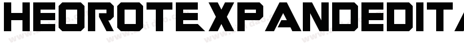 HeorotExpandedItalic-e0q3字体转换 HeorotExpandedItalic-e0q3字体转换