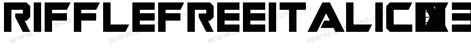 RifflefreeItalic-x3L0q字体转换
