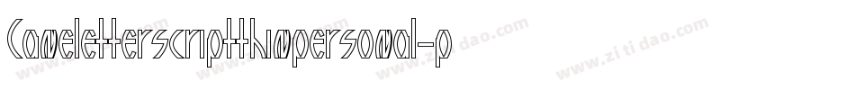 Caneletterscriptthinpersonal-pDzR字体转换