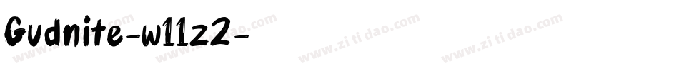 Gudnite-w11z2字体转换
