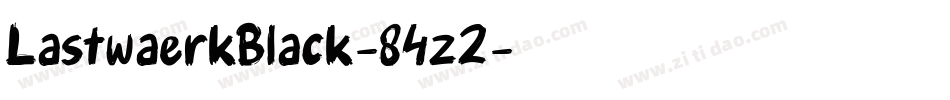 LastwaerkBlack-84z2字体转换