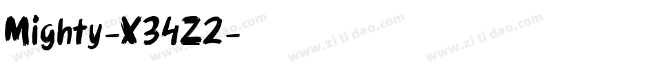 Mighty-X34Z2字体转换