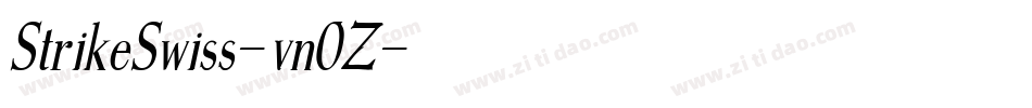 StrikeSwiss-vn0Z字体转换