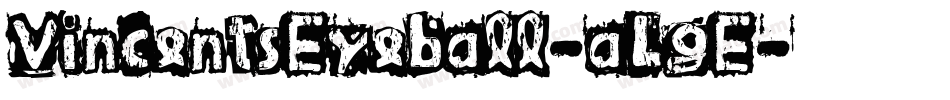 VincentsEyeball-aLgE字体转换