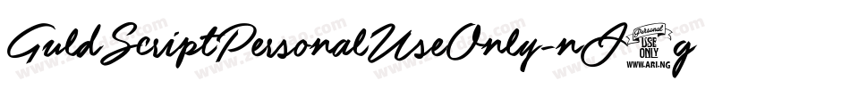 GuldScriptPersonalUseOnly-nJ2g字体转换
