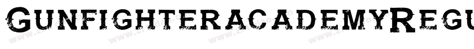 GunfighteracademyRegular-AWdg字体转换