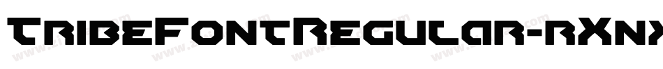 TribeFontRegular-rXnx字体转换
