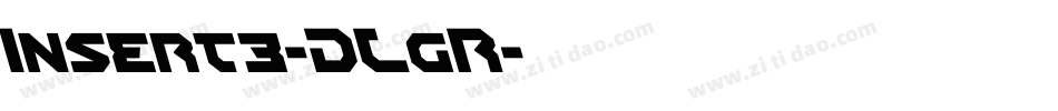 Insert3-DLgR字体转换