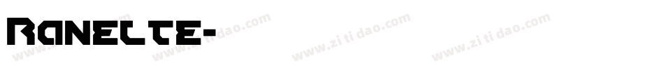 Ranelte字体转换