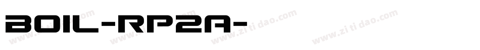 Boil-rP2A字体转换