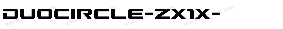 DuoCircle-ZX1x字体转换