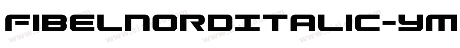 FibelNordItalic-YM2a字体转换