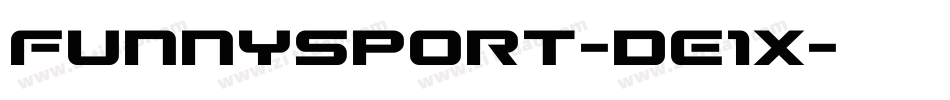 FunnySport-dE1X字体转换