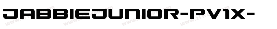 JabbieJunior-PV1x字体转换
