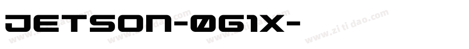 Jetson-0g1X字体转换