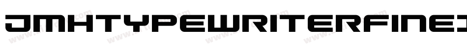 JmhtypewriterfineItalic-RM2A字体转换