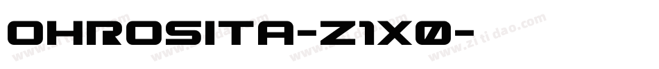 OhRosita-z1x0字体转换