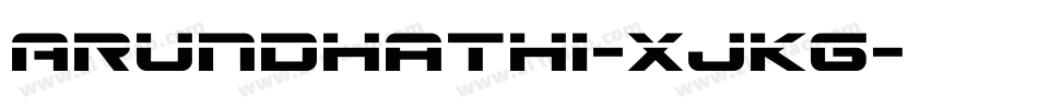 Arundhathi-XjKg字体转换