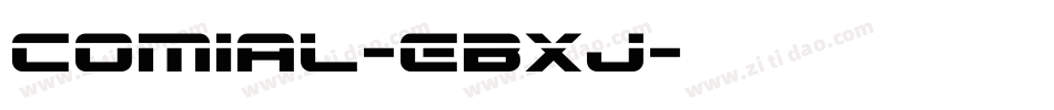 Comial-EBXj字体转换