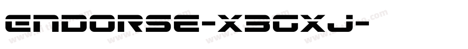 Endorse-X3GXj字体转换