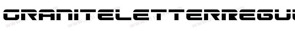 GraniteletterRegular-ERXj字体转换