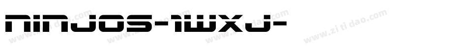 Ninjos-1wXj字体转换