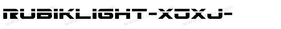 RubikLight-xJXj字体转换