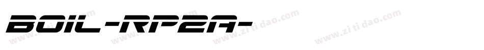 Boil-rP2A字体转换