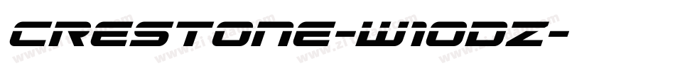 Crestone-w1oDz字体转换