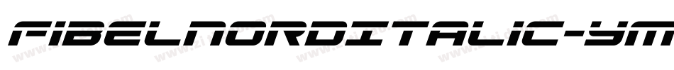 FibelNordItalic-YM2a字体转换