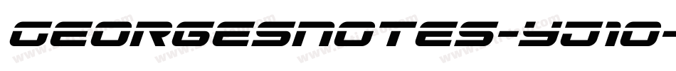 Georgesnotes-YJ1O字体转换 Georgesnotes-YJ1O字体转换