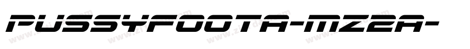 Pussyfoota-mZ2a字体转换