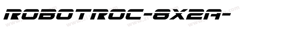 RobotRoc-8X2A字体转换