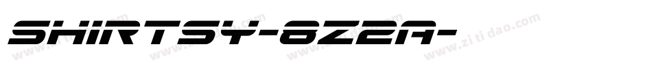 Shirtsy-8Z2A字体转换