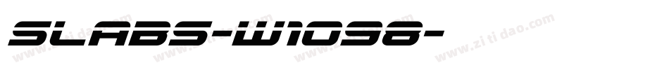 Slabs-w1o98字体转换 Slabs-w1o98字体转换