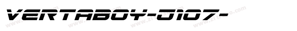 Vertaboy-J1o7字体转换