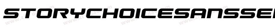 StoryChoiceSansSerifBoldItalic-YWnv字体转换