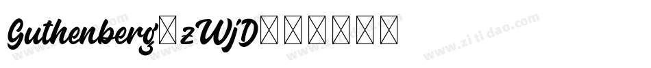 Guthenberg-zWjD字体转换
