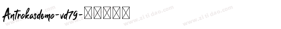 Antrokasdemo-vd79字体转换
