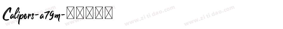 Calipers-a79m字体转换