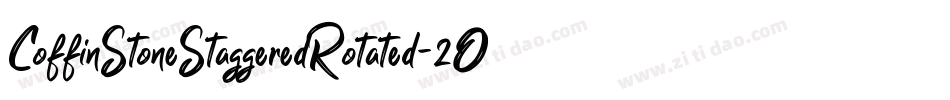 CoffinStoneStaggeredRotated-2OO4X字体转换
