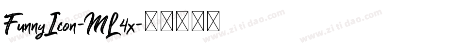FunnyIcon-ML4x字体转换