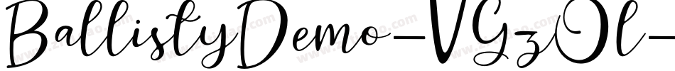 BallistyDemo-VGzOl字体转换