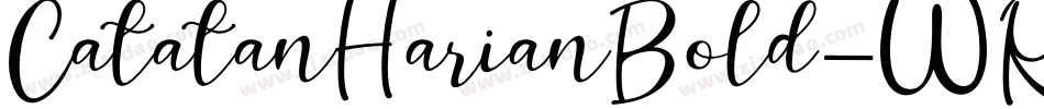 CatatanHarianBold-WRGz字体转换