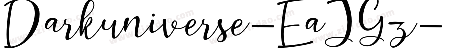 Darkuniverse-EaJGz字体转换