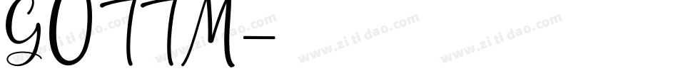 GUTTM字体转换
