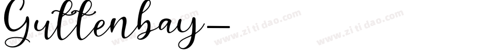 Guttenbay字体转换
